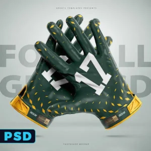 Football Gloves Template Mockup