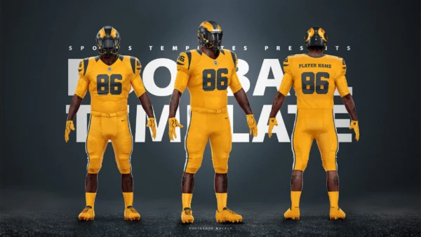 Football Uniform Template Mockup - Image 2